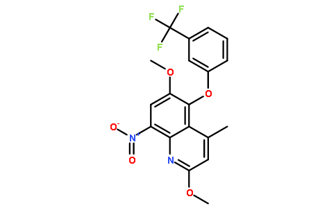2,6-Dimethoxy-4-Methyl-8-Nitro-5-(3-(Trifluoromethyl)Phenoxy)Quinoline