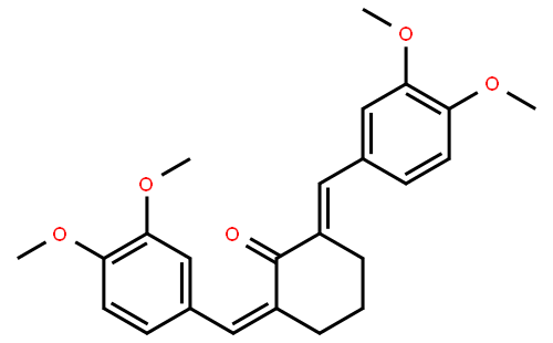 2,6-Bis-(3,4-dimethoxyphenylmethylene)cyclohexanone