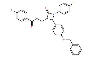 (3r,4s)-4-(4-(benzyloxy)phenyl)-1-(4-fluorophenyl)-3-
(3-(4-fluorophenyl)-3-oxopropyl)azetidin-2-one