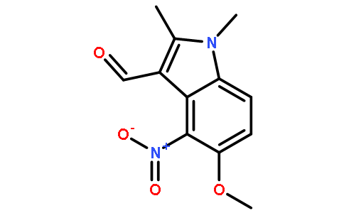 5-methoxy-1,2-dimethyl-4-nitro-1H-Indole-3-carboxaldehyde