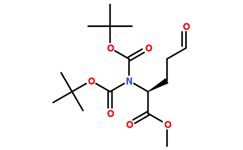 (S)-methyl 2-(bis(tert-butoxycarbonyl)amino)-5-oxopentanoate