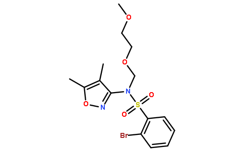 2-Bromo-N-(4,5-dimethyl-isoxazol-3-yl)-N-(2-methoxy-ethoxymethyl)-benzenesulfonamide