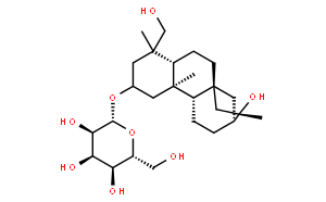 2-O-BETA-D-吡喃阿洛糖甙-2，16，19-貝殼杉烯三醇