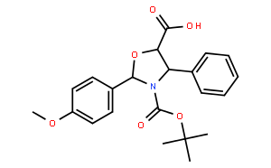 (4S,5R)-3-tert-butoxycarbony-2-(4-anisy)-4-phenyl-5-oxazolidinecarboxylic acid