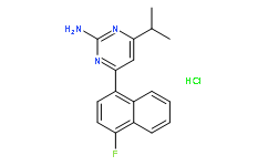 4-(4-Fluoro-1-naphthalenyl)-6-(1-methylethyl)-2-pyrimidinamine hydrochloride;RS-127,445