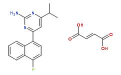 4-(4-Fluoro-1-naphthalenyl)-6-(1-methylethyl)-2-pyrimidinamine maleate