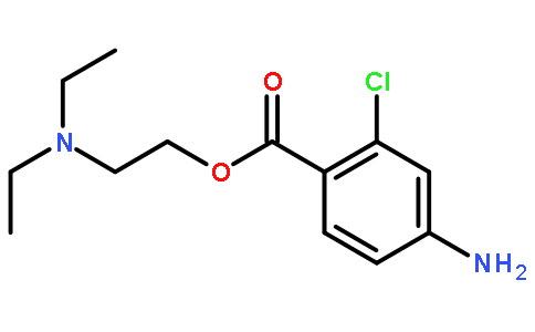 氯普鲁卡因结构式