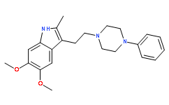 5,6-dimethoxy-2-methyl-3-[2-(4-phenyl-1-piperazinyl)ethyl]-1H-Indole