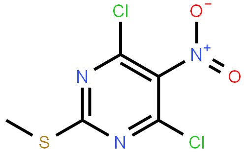 2-甲硫基-4，6-二氯-5-硝基嘧啶
