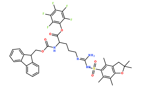 N-alpha-Fmoc-N-gamma-(2,2,4,6,7-五甲基二氢苯并呋喃-5-磺酰基)-L-精氨酸五氟苯酯