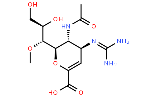 (4S,5R,6R)-5-乙酰氨基-4-胍基-6-((1R,2R)-2,3-二羟基-1-甲氧基丙基)-5,6-二氢-4H-吡喃-2-甲酸