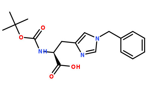 Nα-叔丁氧羰基-Nim-苄基-L-组氨酸