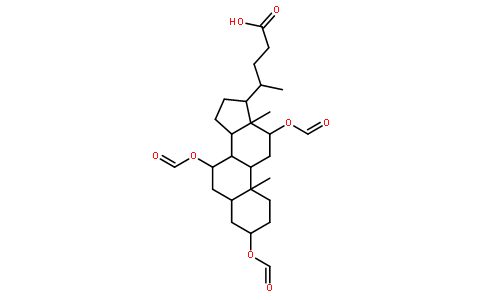3a,7a,12a-tri(formyloxy)-5b-cholanic acid