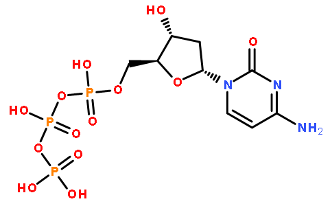 ((2R,3S,5R)-5-(4-Amino-2-oxopyrimidin-1(2H)-yl)-3-hydroxytetrahydrofuran-2-yl)methyl tetrahydrogen triphosphate