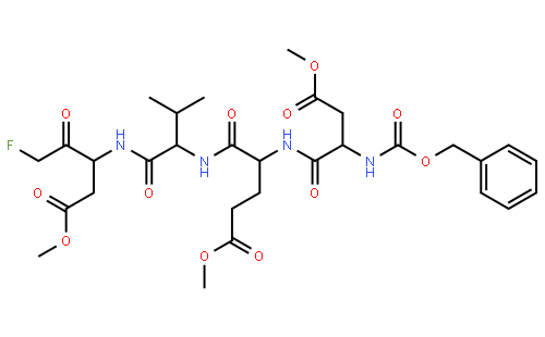methyl (4S)-5-[[(2S)-1-[[(3S)-5-fluoro-1-methoxy-1,4-dioxopentan-3-yl]amino]-3-methyl-1-oxobutan-2-yl]amino]-4-[[(2S)-4-methoxy-4-oxo-2-(phenylmethoxycarbonylamino)butanoyl]amino]-5-oxopentanoate