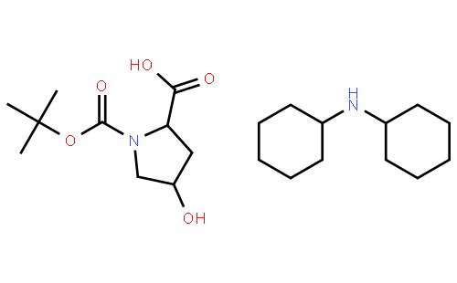 Dicyclohexylamine trans-1-(tert-butoxycarbonyl)-4-hydroxypyrrolidine-2-carboxylate
