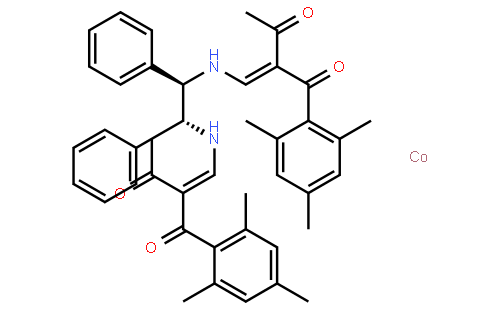 (1R,2R)-N,N'-Bis[3-oxo-2-(2,4,6-trimethylbenzoyl)butylidene]-1,2-diphenylethylenediaminato Cobalt(II)