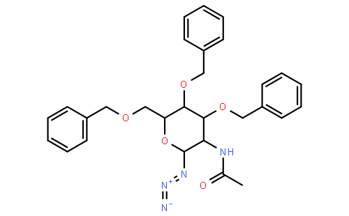 2-Acetamido-3,4,6-tri-O-benzyl-2-deoxy-β-D-glucopyranosyl azide