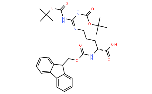 N-[(9H-芴-9-基甲基)羰基]-N',N''-二[叔丁氧羰基]-D-精氨酸