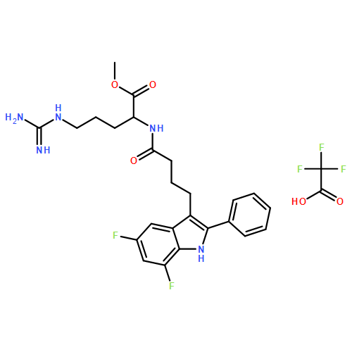 N2-[4-(5,7-DIFLUORO-2-PHENYL-1H-INDOL-3-YL)-1-OXOBUTYL]-L-ARGININE METHYL ESTER TRIFLUOROACETATE