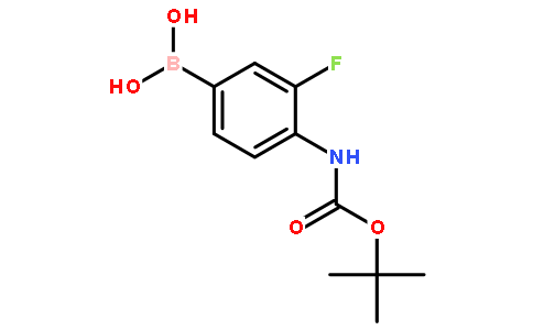 4-N-叔丁氧羰基氨基-3-氟苯硼酸