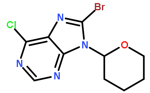 8-Bromo-6-chloro-9-(tetrahydro-2H-pyran-2-yl)-9H-purine