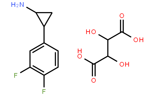 (1R,2S)-2-(3,4-二氟苯基)环丙胺 (2R,3R)-2,3-丁二酸酯
