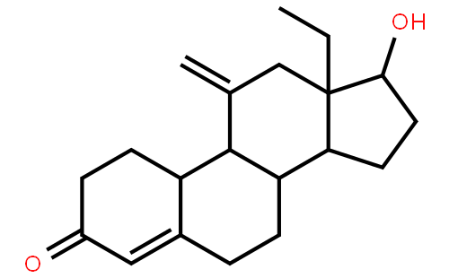 (8S,9S,10R,13S,14S,17S)-13-Ethyl-17-hydroxy-11-methylene-6,7,8,9,10,11,12,13,14,15,16,17-dodecahydro-1H-cyclopenta[a]phenanthren-3(2H)-one