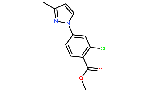 methyl 2-chloro-4-(3-methyl-1H-pyrazol-1-yl)benzoate