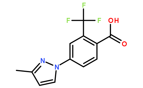 4-(3-Methyl-1H-pyrazol-1-yl)-2-trifluoromethyl benzoic acid