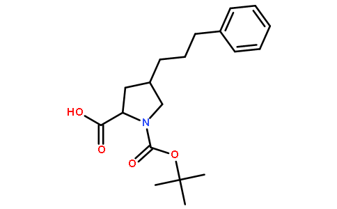 (2S,4R)-1-(tert-butoxycarbonyl)-4-(3-phenylpropyl)pyrrolidine-2-carboxylic acid