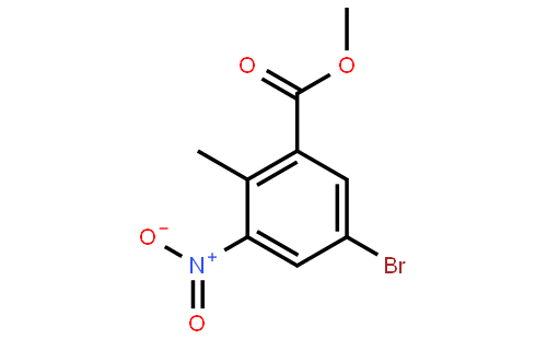5-溴-3-硝基-2-甲基苯甲酸甲酯