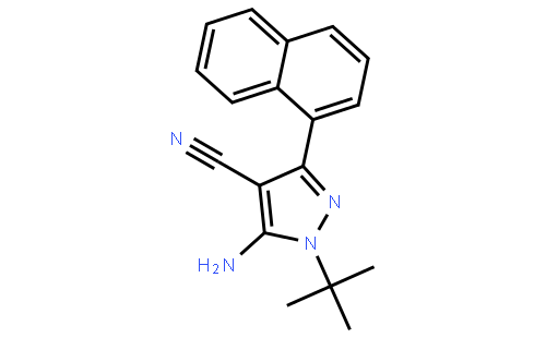 5-amino-1-(tert-butyl)-3-(naphthalen-1-yl)-1H-pyrazole-4-carbonitrile