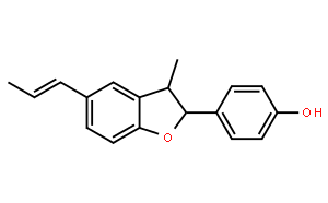 4-[(2S，3S)-2，3-二氫-3-甲基-5-(1E)-1-丙烯-1-基-2-苯并呋喃基]苯酚