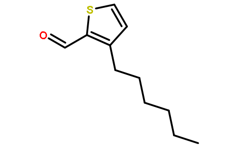 3-hexyl-2-thiophenecarboxaldehyde；3-hexylthiophene-2-carboxaldehyde；2-formyl-3-hexylthiophene