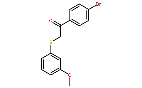 1-(4-Bromophenyl)-2-((3-methoxyphenyl)thio)ethanone