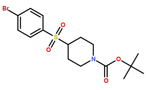 4-(4-bromo-benzenesulfonyl)-piperidine-1-carboxylic acid tert-butyl ester