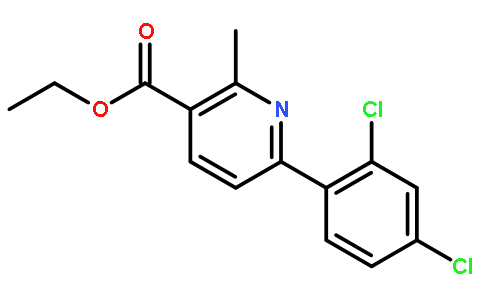 ETHYL 6-(2,4-DICHLOROPHENYL)-2-METHYLPYRIDINE-3-CARBOXYLATE