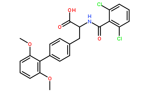 (S)-2-(2,6-Dichlorobenzamido)-3-(2',6'-dimethoxy-[1,1'-biphenyl]-4-yl)propanoic acid