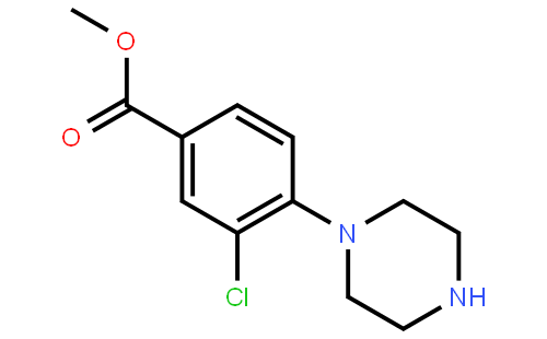 methyl 3-chloro-4-(piperazin-1-yl)benzoate