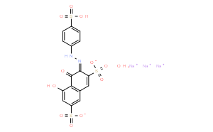 2-(4-磺基苯偶氮）-1,8-二羟基萘-3,6-二磺酸三钠盐水合物