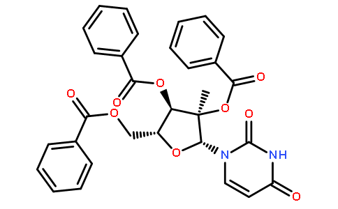 2'-C-Methyl-, 2',3',5'-tribenzoateuridine