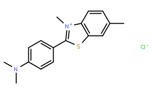 2-[4-(二甲基氨基)苯基]-3,6-二甲基苯并噻唑鎓氯化物