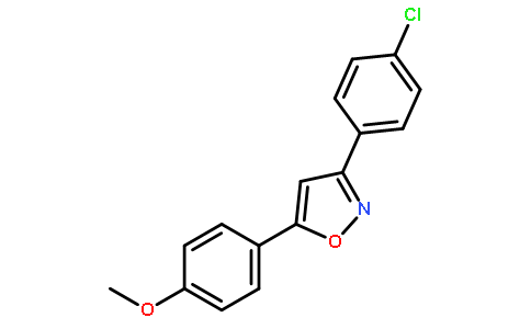 3-(4-CHLOROPHENYL)-5-(4-METHOXYPHENYL)ISOXAZOLE