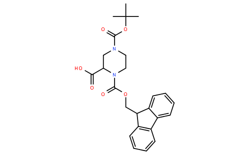 (S)-1-(((9H-Fluoren-9-yl)methoxy)carbonyl)-4-(tert-butoxycarbonyl)piperazine-2-carboxylic acid