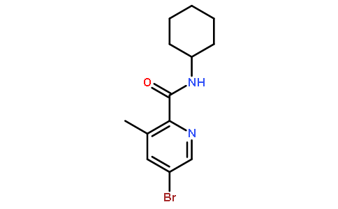 5-Bromo-3-methyl-N-cyclohexylpyridine-2-carboxamide