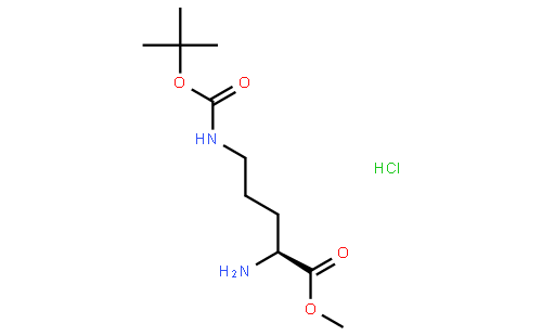 (S)-Methyl 2-amino-5-((tert-butoxycarbonyl)amino)pentanoate hydrochloride