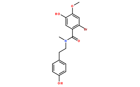 2-Bromo-5-hydroxy-N-(4-hydroxyphenethyl)-4-methoxy-N-methylbenzamide
