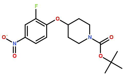 tert-Butyl 4-(2-fluoro-4-nitrophenoxy)piperidine-1-carboxylate