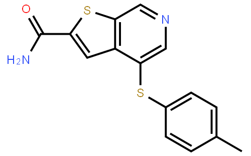 A 205804,4-[(4-Methylphenyl)thio]thieno[2,3-c]pyridine-2-carboxaMide